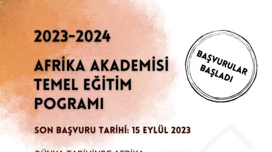 2023-2024 Afrika Akademisi Temel Eğitim Programı